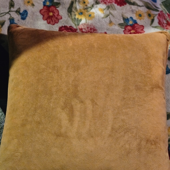 Velvet Monstera Leaves Throw Pillow - Picture 4 of 4